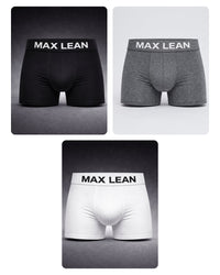 MAX ONE Set: drei Trunks in Schwarz, Graphit und Weiß